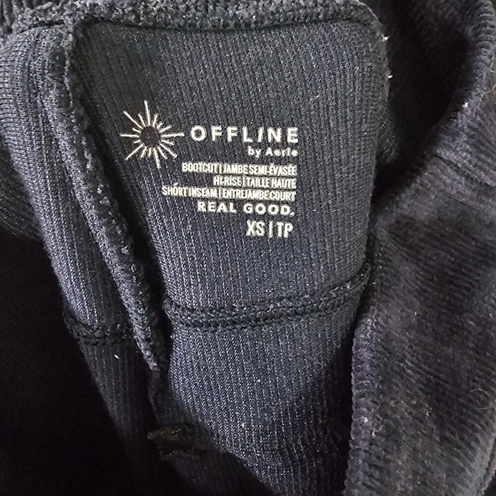 Aerie OFFLINE navy blue corduroy flare pants - Picture 4 of 5